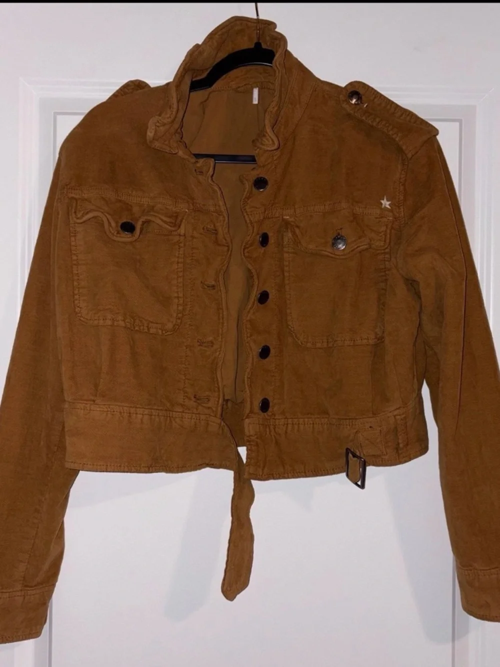 Free People Everlyn Jacket Corduroy Utility Jacket in Camel - Picture 4 of 9